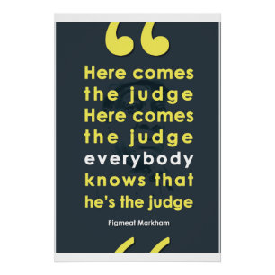 Poster Voici venir le juge - viande de porc Markham