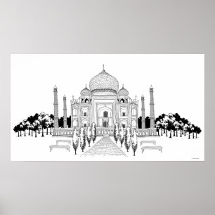Poster Voie de Taj Mahal