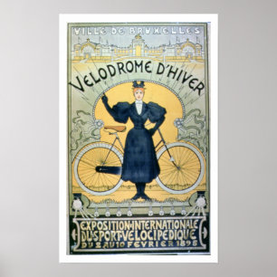 Poster "Voie d'emballage de cycle d'hiver", objet exposé