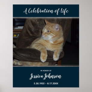 Poster Voie d'entrée de célébration de la vie Une photo