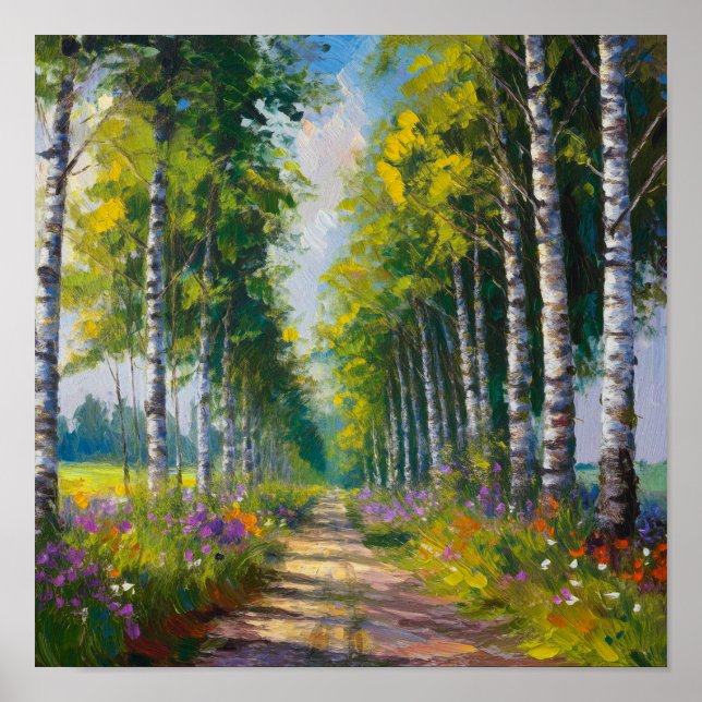 Poster Voie des bouleaux (Devant)