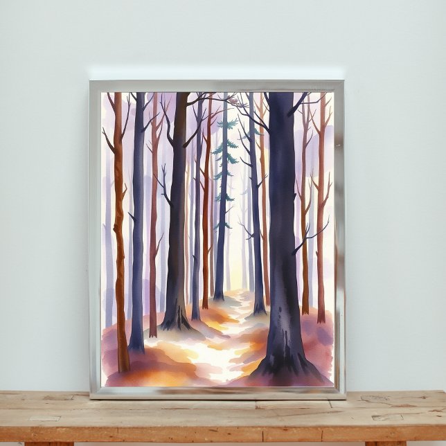 Poster Voie forestière enchantée (Créateur téléchargé)