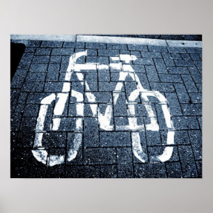 Poster Voie pour bicyclettes - II