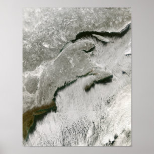 Poster Voies de neige et de nuages