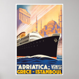 Poster Voile Adriatica Design Vintage