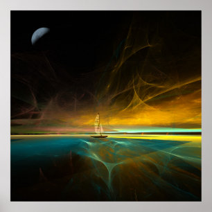 Poster Voile au clair de lune magique