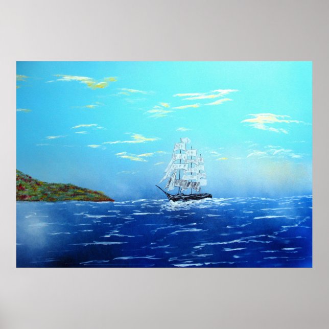 Poster Voile dans Drake's Bay (Devant)