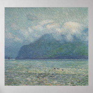 Poster Voile d'argent et porte d'or par Childe Hassam