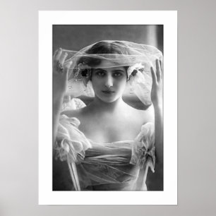 Poster voile noir et blanc