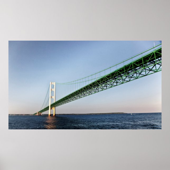 Poster Voile Sous Le Pont Mackinac (Devant)