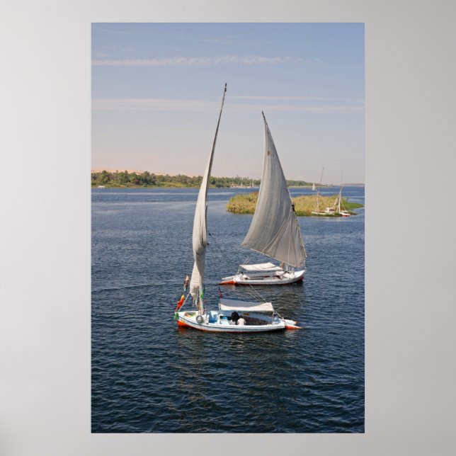 Poster Voile Sur Le Nil, Egypte (Devant)