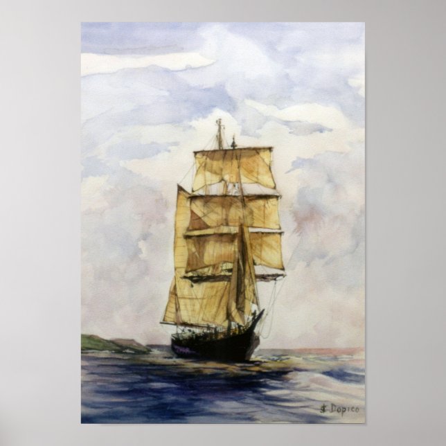 Poster Voilier/Veleiro/Sailboat (Devant)