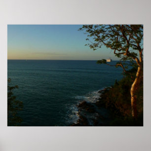Poster Voilier vers Sunset II Tropical Seascape