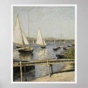 Poster Voiliers à Argenteuil par Gustave Caillebotte