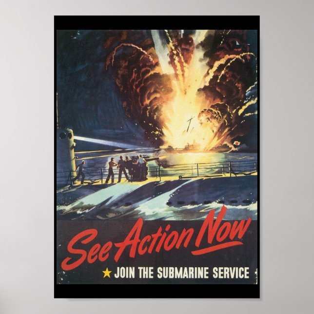 Poster Voir Action Now World War II (Devant)
