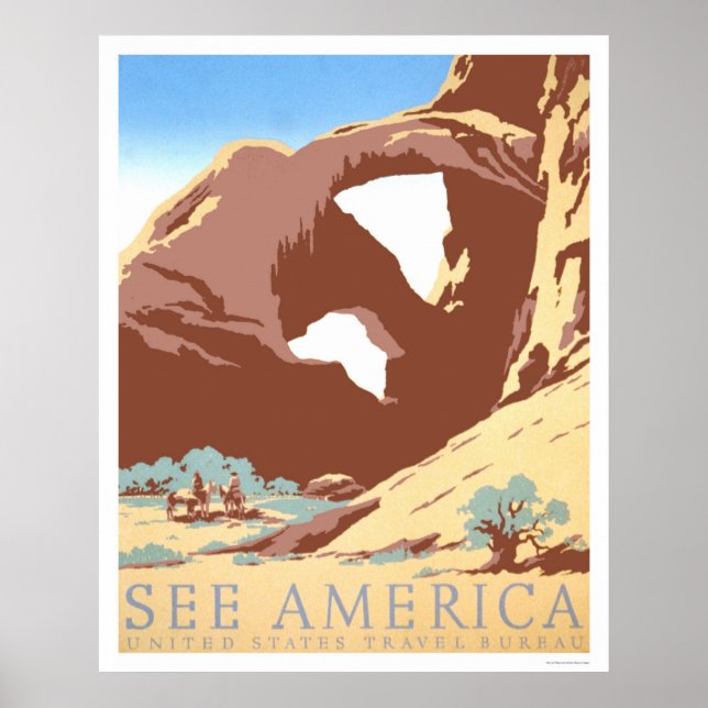 Poster Voir America Travel 1939 WPA (Devant)