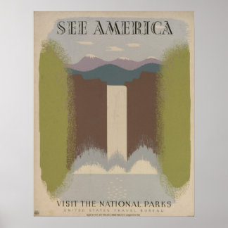 Poster Voir Amérique : Visiter les parcs nationaux