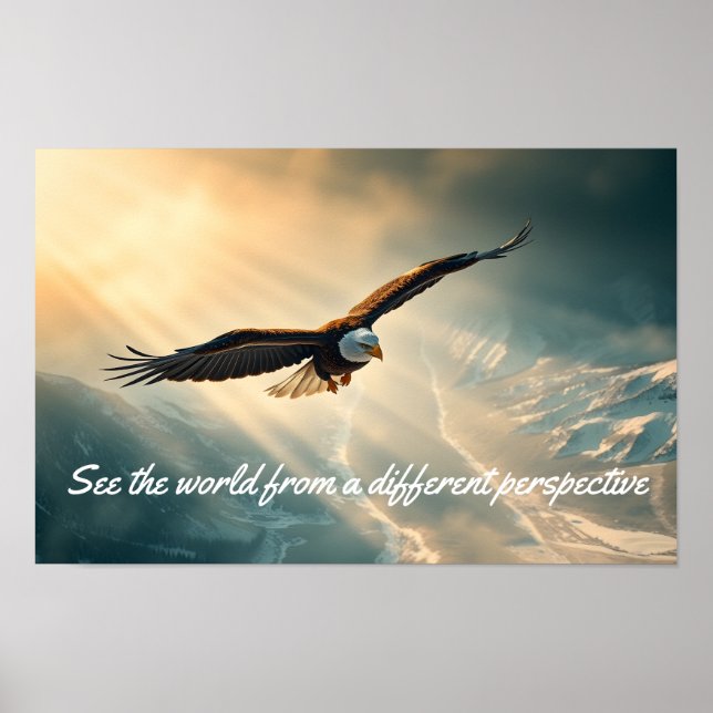 Poster Voir le monde d'une perspective différente | (Devant)