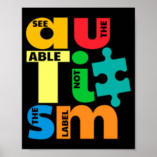 Poster Voir les capables et non l'étiquette T-shirt de se