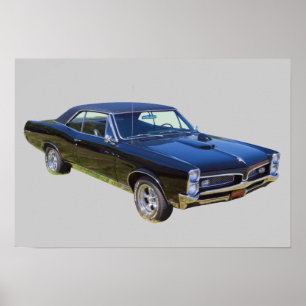 Poster Voiture à muscles Pontiac GTO 1967