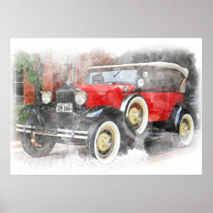 Poster Voiture antique