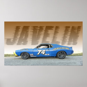 Poster Voiture automobile AMC Javelin Road
