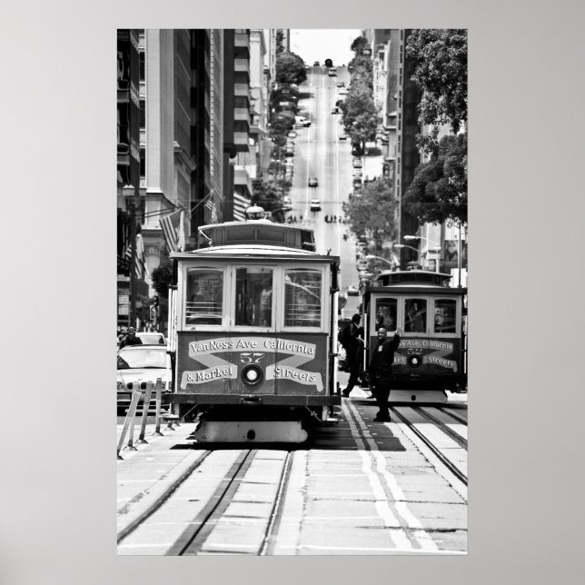 POSTER VOITURE CÂBLE À SAN FRANCISCO (Devant)