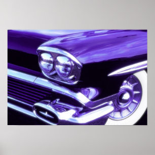 Poster Voiture classique : 1958 Chevrolet