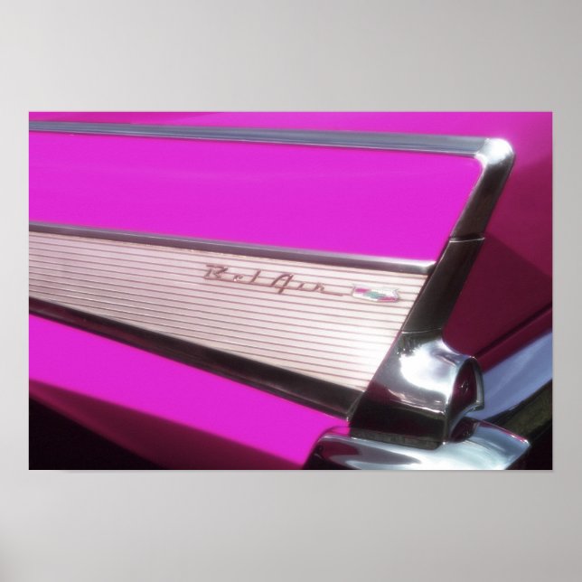 Poster Voiture classique : Chevrolet Bel Air (Devant)