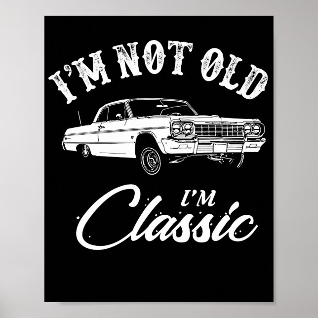 Poster Voiture classique Chevy Impala (Devant)