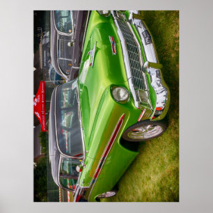 Poster Voiture classique Chrysler des années 1950