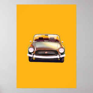 Poster Voiture classique vintage