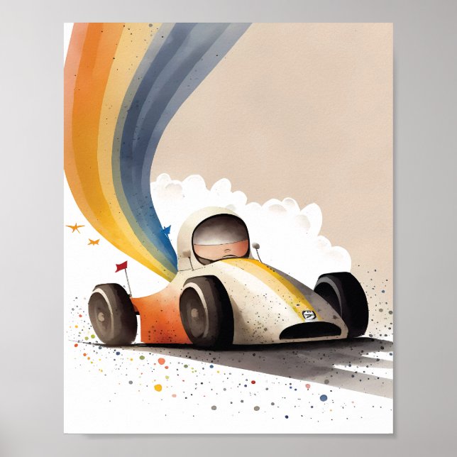 Poster Voiture de course (Devant)