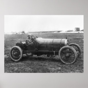 Poster Voiture de course 1913