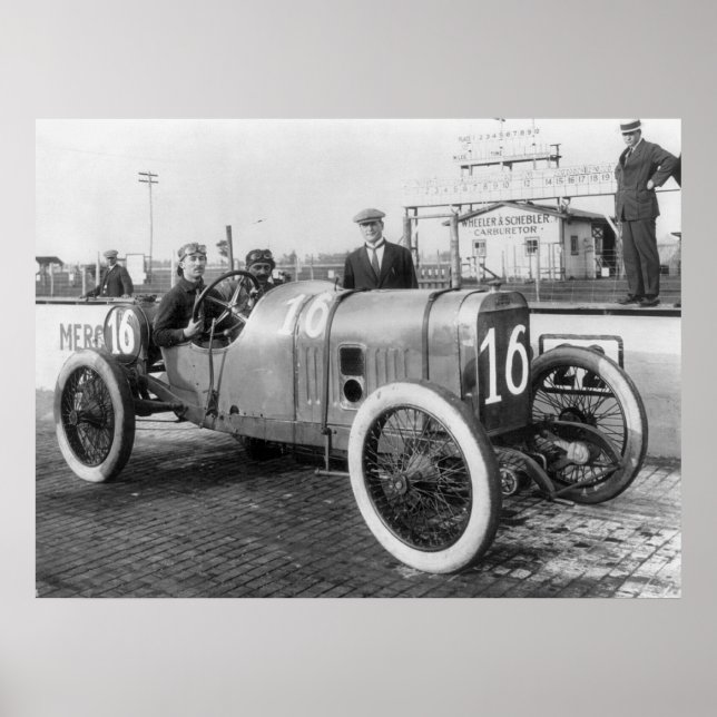 Poster Voiture de course 1913 (Devant)