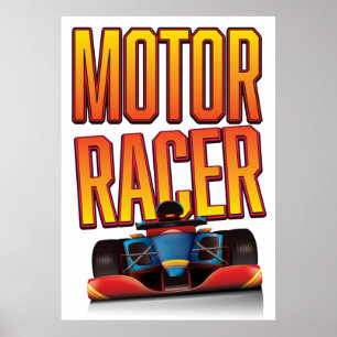Poster Voiture de course automobile