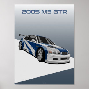Poster Voiture de course M3 GTR 2005