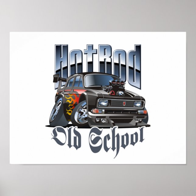 Poster Voiture de dessin (Devant)