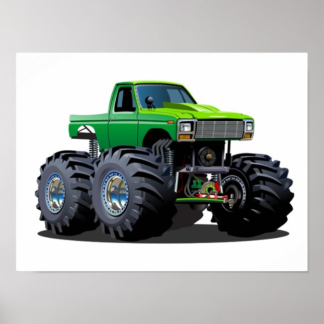 Poster Voiture de dessin (Devant)