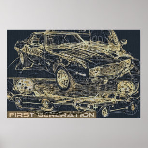 Poster Voiture de première génération