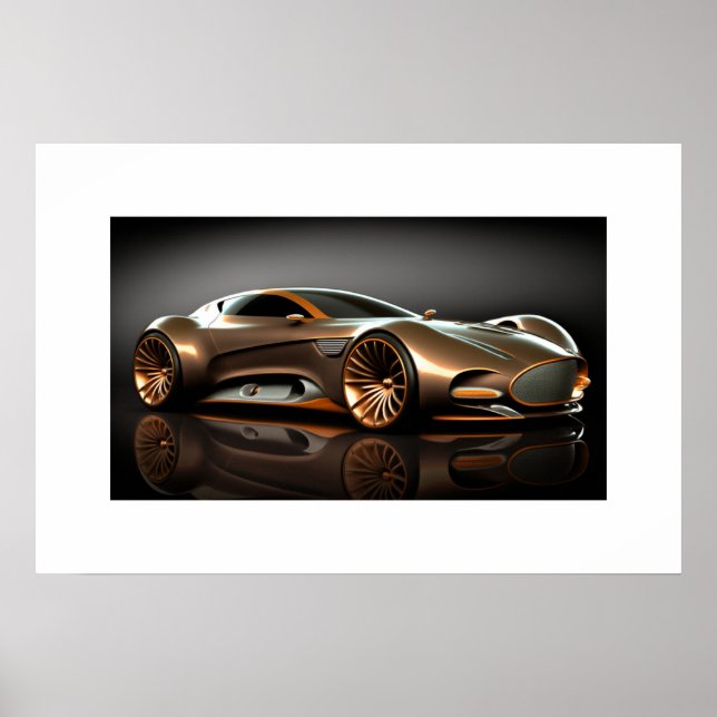 Poster Voiture de sport (Devant)