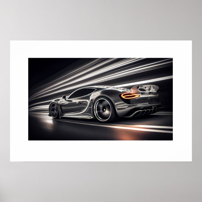 Poster Voiture de sport (Devant)
