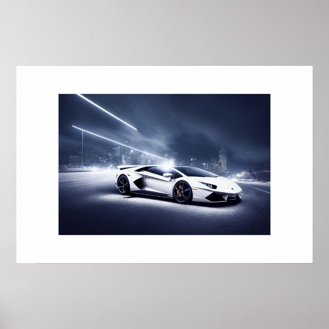 Poster Voiture de sport (Devant)