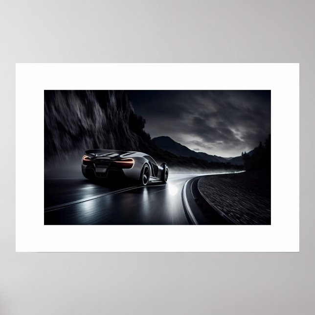 Poster Voiture de sport (Devant)