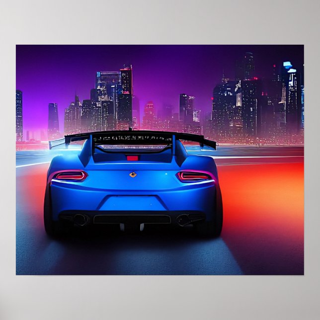 Poster Voiture de sport (Devant)