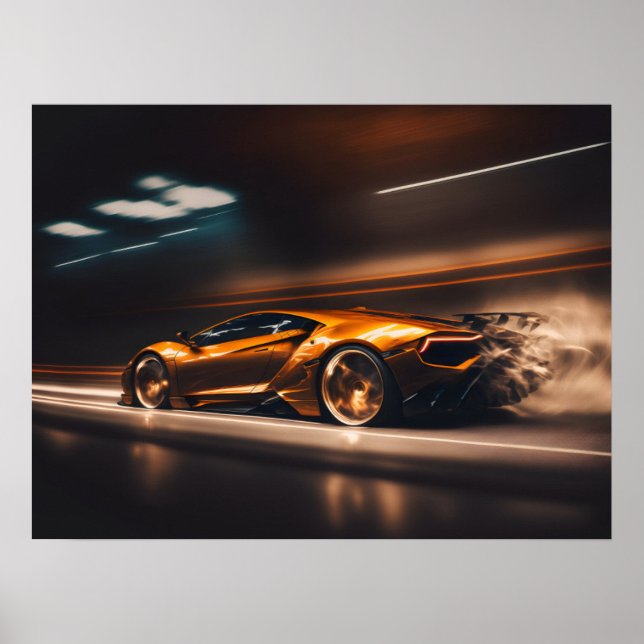 Poster Voiture de sport (Devant)