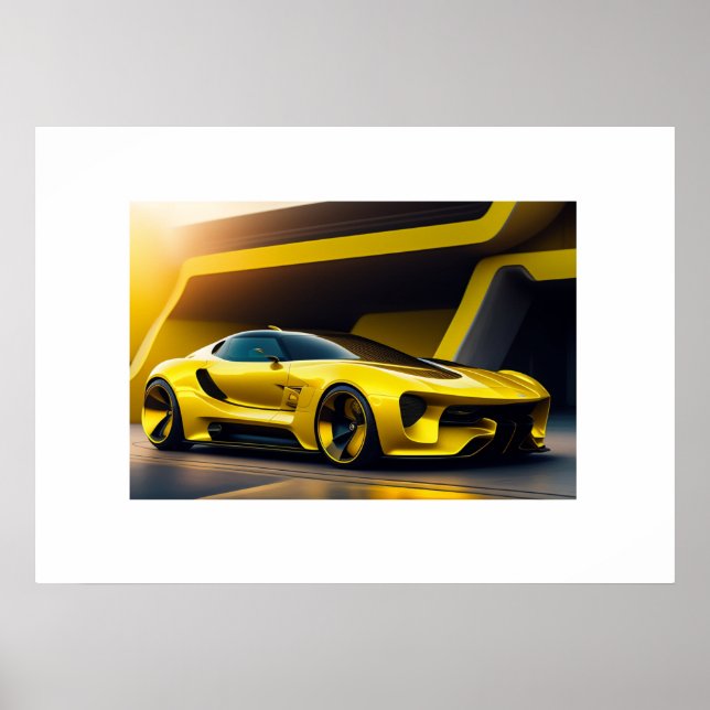 Poster Voiture de sport (Devant)
