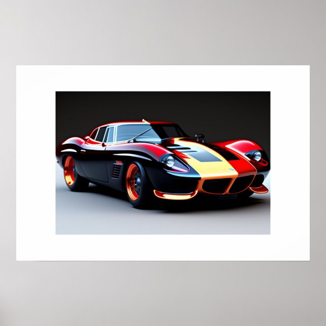 Poster Voiture de sport (Devant)