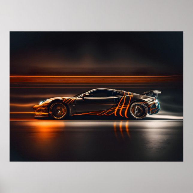 Poster Voiture de sport (Devant)