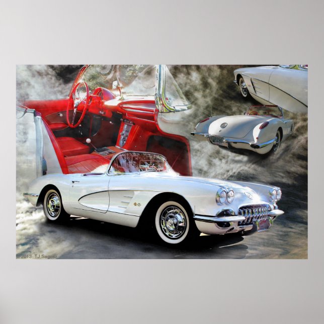 Poster Voiture de sport américaine (Devant)